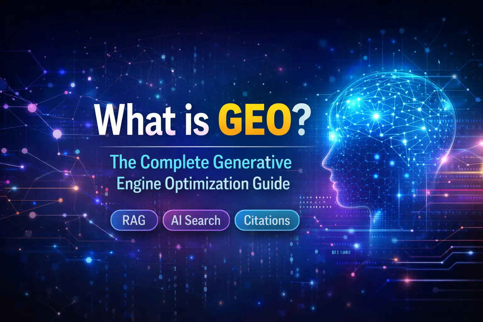 Diagram illustrating Generative Engine Optimization (GEO) — how content is retrieved and cited by AI search engines